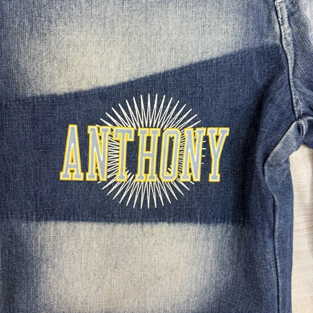 Vintage UNK Denim NBA Men's Shorts Denver Nuggets Carmelo Anthony #15 Baggy Y2K